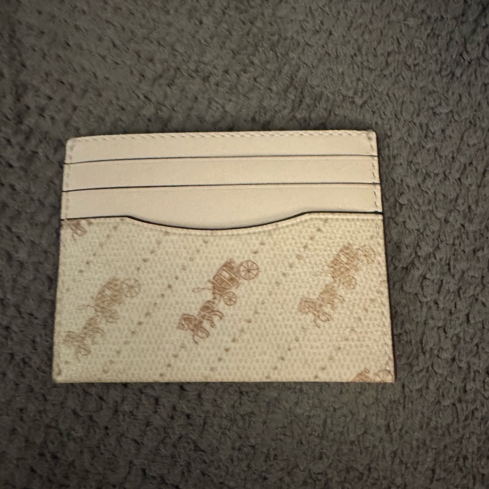 Coach Beige Card Holder